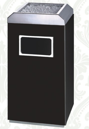 黑金带灭烟盒室内垃圾桶