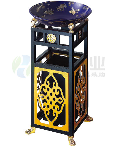 座地通花室内垃圾桶